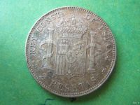 Лот: 13399502. Фото: 6. Испания 2 песеты 1905 г.,серебро...