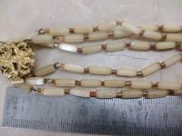 Лот: 24396541. Фото: 4. Бусы 3-рядные. Сатиновое стекло...