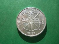 Лот: 20844231. Фото: 2. Испания 100 песет 1966 г., UNC... Монеты