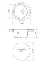 Лот: 10109571. Фото: 9. Мойка для кухни круг малый 420Х185