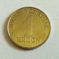 Лот: 25605480. Фото: 2. Эстония 1 крона 1993. Монеты