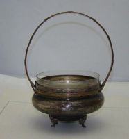 Лот: 11190945. Фото: 2. Корзинка сахарница старинная... Антиквариат