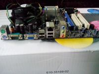 Лот: 4501657. Фото: 2. Материнская плата ECS 775+Celeron... Комплектующие