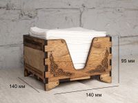 Лот: 19140603. Фото: 4. Салфетница из массива ореха с... Красноярск