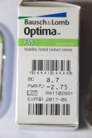 Лот: 5453364. Фото: 2. Контактные линзы Optima FW (BC... Оптика