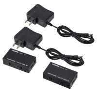 Лот: 12645317. Фото: 3. Удлинитель HDMI через RJ45 4K... Компьютеры, оргтехника, канцтовары
