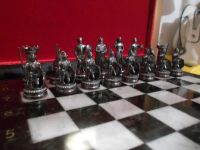 Лот: 10965547. Фото: 3. набор серебряных шахмат с доской... Красноярск