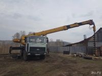 Лот: 13742086. Фото: 2. Буроям ямобур автокран. Транспортные услуги, вывоз мусора