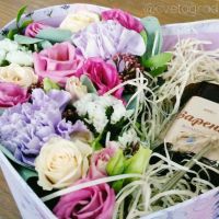 Лот: 6954713. Фото: 3. Коробочка с вареньем и цветами... Сувениры, подарки