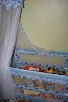 Лот: 6635783. Фото: 3. Кроватка детская голубая. Мебель