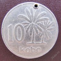 Лот: 1153720. Фото: 2. 10 кобо 1973г. Нигерии с Пальмами. Монеты