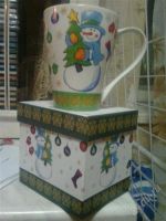 Лот: 1447920. Фото: 3. Кружка "Снеговик", готовый подарок. Домашний быт