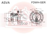Лот: 24755909. Фото: 2. Ступица Задняя ASVA арт. FDWH-GER. Красноярск