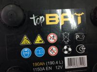 Лот: 5585983. Фото: 2. Top bat 190Ah почти новые. Авто, мото, водный транспорт