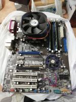 Лот: 14499442. Фото: 2. Материнская плата + athlon3000... Комплектующие