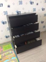 Лот: 13770574. Фото: 2. Комод с 4 ящиками МАЛЬМ (IKEA). Хранение вещей