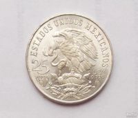 Лот: 11520411. Фото: 2. 25 песо 1968 Олимпиада в Мехико... Монеты