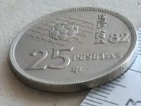 Лот: 18996938. Фото: 3. Монета 25 песет Испания 1980... Коллекционирование, моделизм