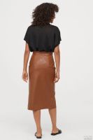 Лот: 15106135. Фото: 2. Юбка H&M экокожа (новая). Женская одежда