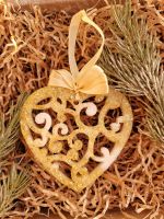 Лот: 21074059. Фото: 3. Бело-золотой набор ёлочных игрушек. Сувениры, подарки