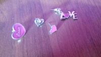 Лот: 6856358. Фото: 2. сережки Love. Ювелирные изделия, бижутерия, часы