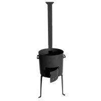 Лот: 15821720. Фото: 2. Печь под казан 12л с трубой и... Посуда, кухонная утварь