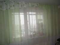 Лот: 5200416. Фото: 2. Комплект штор "Диана" (зеленый... Домашний текстиль