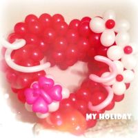 Лот: 5094221. Фото: 2. Сердце метровое из воздушных шаров... Сувениры, подарки