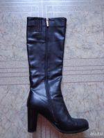 Лот: 9531982. Фото: 2. Сапоги осенние черные 39 размер. Женская обувь