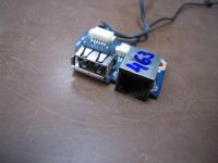 Лот: 9415934. Фото: 2. USB порт + LAN (сеть) на плате... Комплектующие