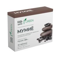 Лот: 24494765. Фото: 2. Будь Здоров Грин Мумиё таб. №30. Медицина