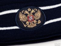 Лот: 13424028. Фото: 3. Шапка Россия, Темно-Синий. Одежда, обувь, галантерея