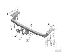 Лот: 16731915. Фото: 3. Фаркоп для TOYOTA COROLLA E12... Авто, мото, водный транспорт