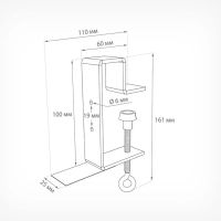 Лот: 21359268. Фото: 2. Струбцина с горизонтальным держателем... Оборудование