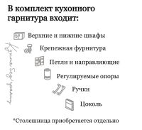 Лот: 24396836. Фото: 7. Кухонный гарнитур Орион 1,6м