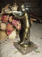 Лот: 11849402. Фото: 5. Антикварная статуэтка Охотник...