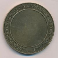 Лот: 19942721. Фото: 2. Франция Медаль Международная федерация... Значки, медали, жетоны
