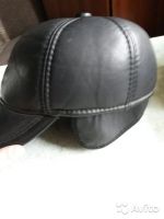 Лот: 7772733. Фото: 3. Кепка мужская кожаная. Как НОВАЯ... Одежда, обувь, галантерея
