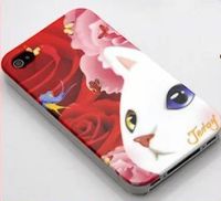 Лот: 4576236. Фото: 2. Чехол для iPhone 4/4S ПВХ кошка... Аксессуары