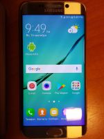 Лот: 12122084. Фото: 3. Samsung Galaxy S6 Edge (золотой... Красноярск
