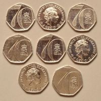 Лот: 17815659. Фото: 3. Новинка - BUNC 50 пенсов 70 лет... Коллекционирование, моделизм