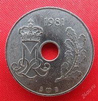 Лот: 2577150. Фото: 2. (№2183) 25 эре 1981 (Дания). Монеты