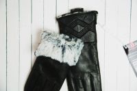 Лот: 6227619. Фото: 6. Женские кожаные перчатки из натуральной...
