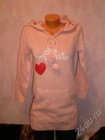 Лот: 616894. Фото: 2. новая туника вязанная с капюшоном... Женская одежда