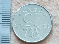 Лот: 10837499. Фото: 4. Монета 25 цент Нидерланды 1969... Красноярск
