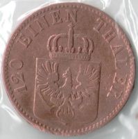 Лот: 14480742. Фото: 2. Германия Пруссия 3 пфеннига 1846... Монеты