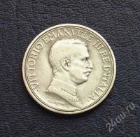 Лот: 1673815. Фото: 2. Италия 2 лиры 1916 г.,серебро... Монеты