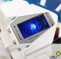 Лот: 4210512. Фото: 3. LED-часы «Истребитель» Белый ремешок. Ювелирные изделия, бижутерия, часы