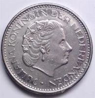 Лот: 120590. Фото: 2. Нидерланды. 1 гульден 1980г. Монеты