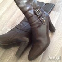 Лот: 8694086. Фото: 3. Кожаные сапоги 37 р. Одежда, обувь, галантерея